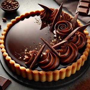 Best Chocolate Ganache Tart Recipe to Download. Pro tips for a perfect tart . Step-by-step instructions. designed layout with photos.