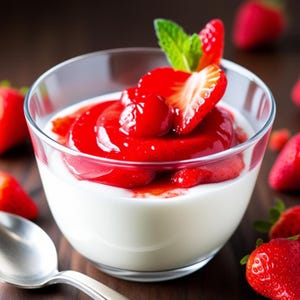 Vanille Panna Cotta Rezept: Einfaches Erdbeer-Topping (PDF Download)