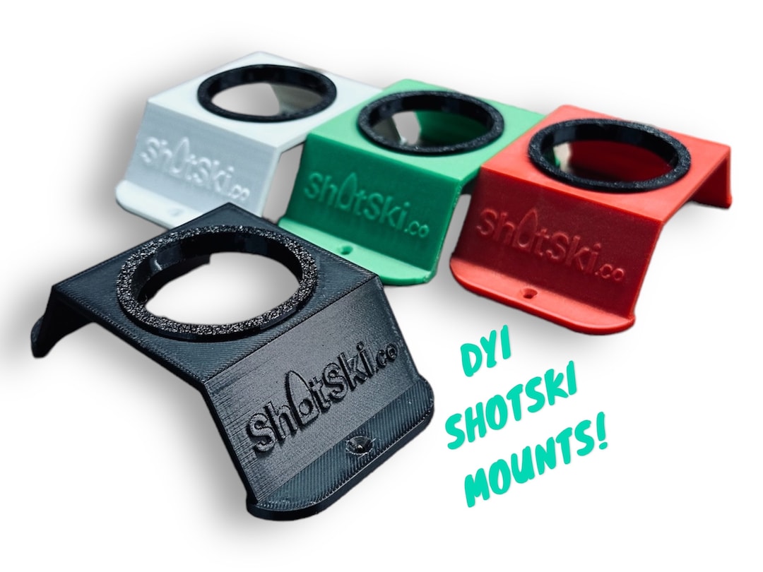 DIY Shotski Brackets Mounts With Rubber Shot Glass Holder Fun Drinking