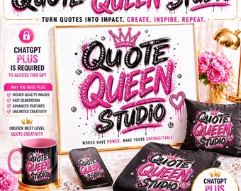 Queen Zitat Schwarzes Mädchen T-Shirt Designs Afroamerikaner Glaube Zitate Positive Affirmationen Benutzerdefinierte Dall e GPT Benutzerdefinierte ChatGpt Wandkunst