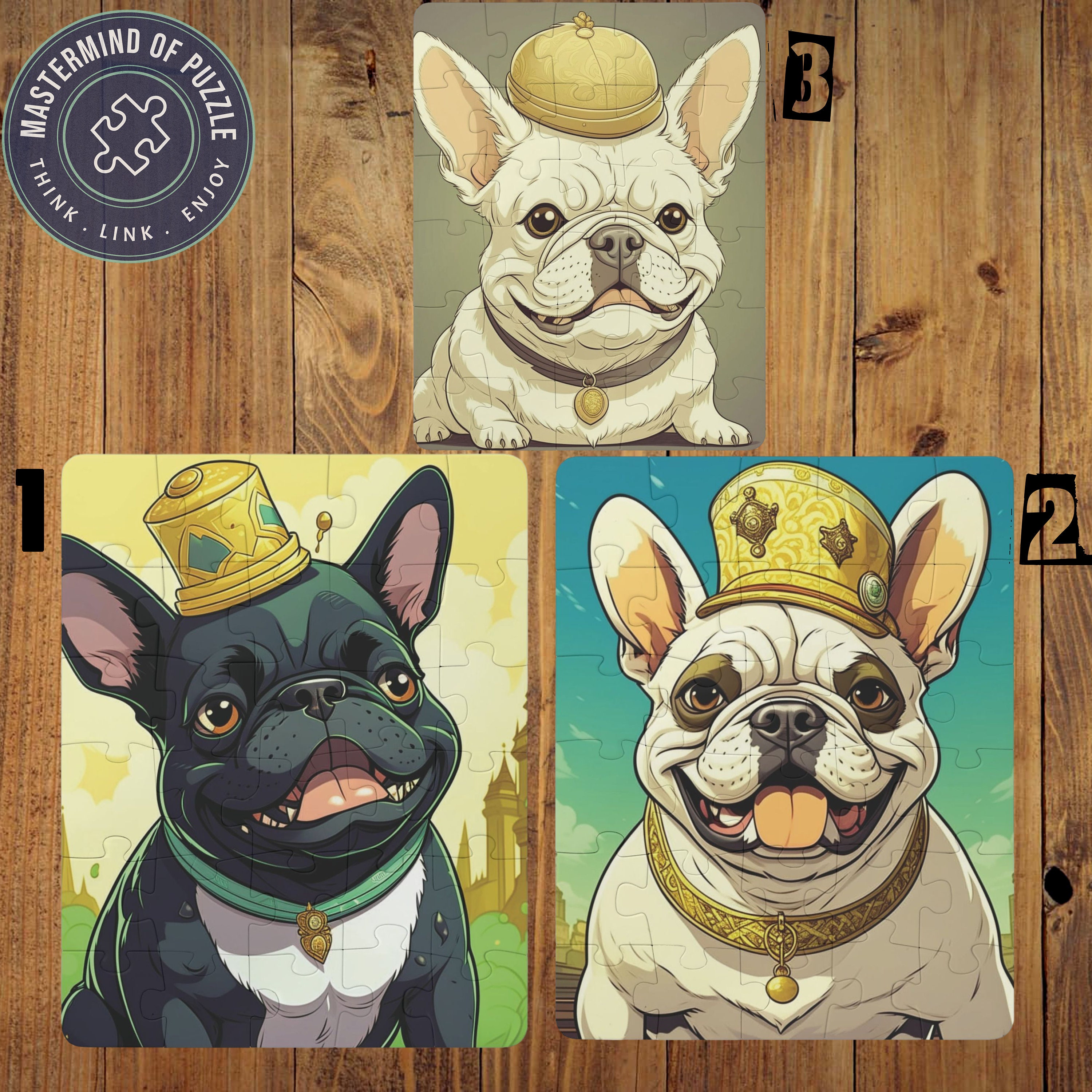 Puzzle for Baby Cute French Bulldogs Puzzle for Kids Baby Perfect for