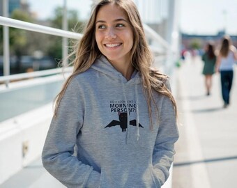 Not a Morning Bat -Late Riser Graphic Hoodie
