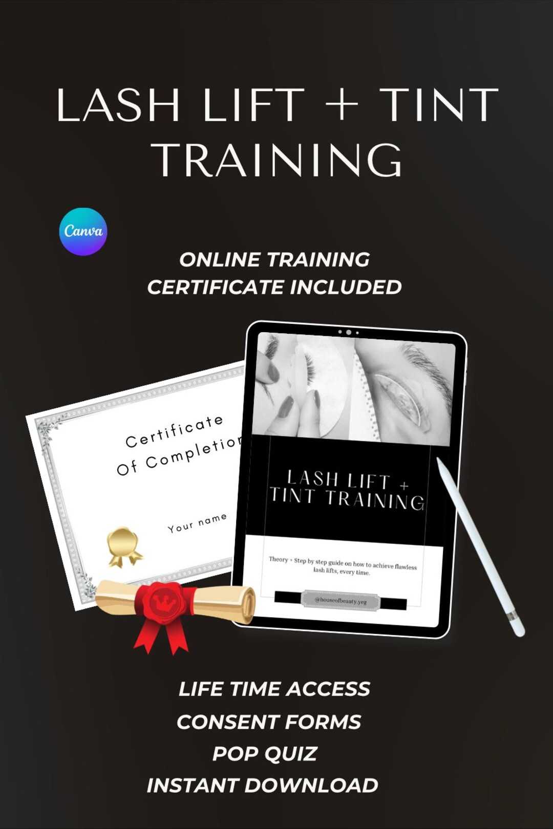 Lash Lift + Tinting Online Training Module - PDF Download - Etsy