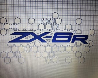 Ninja ZX-6R Motorcycle Motorbike Vinyl Decal Sticker Car Truck