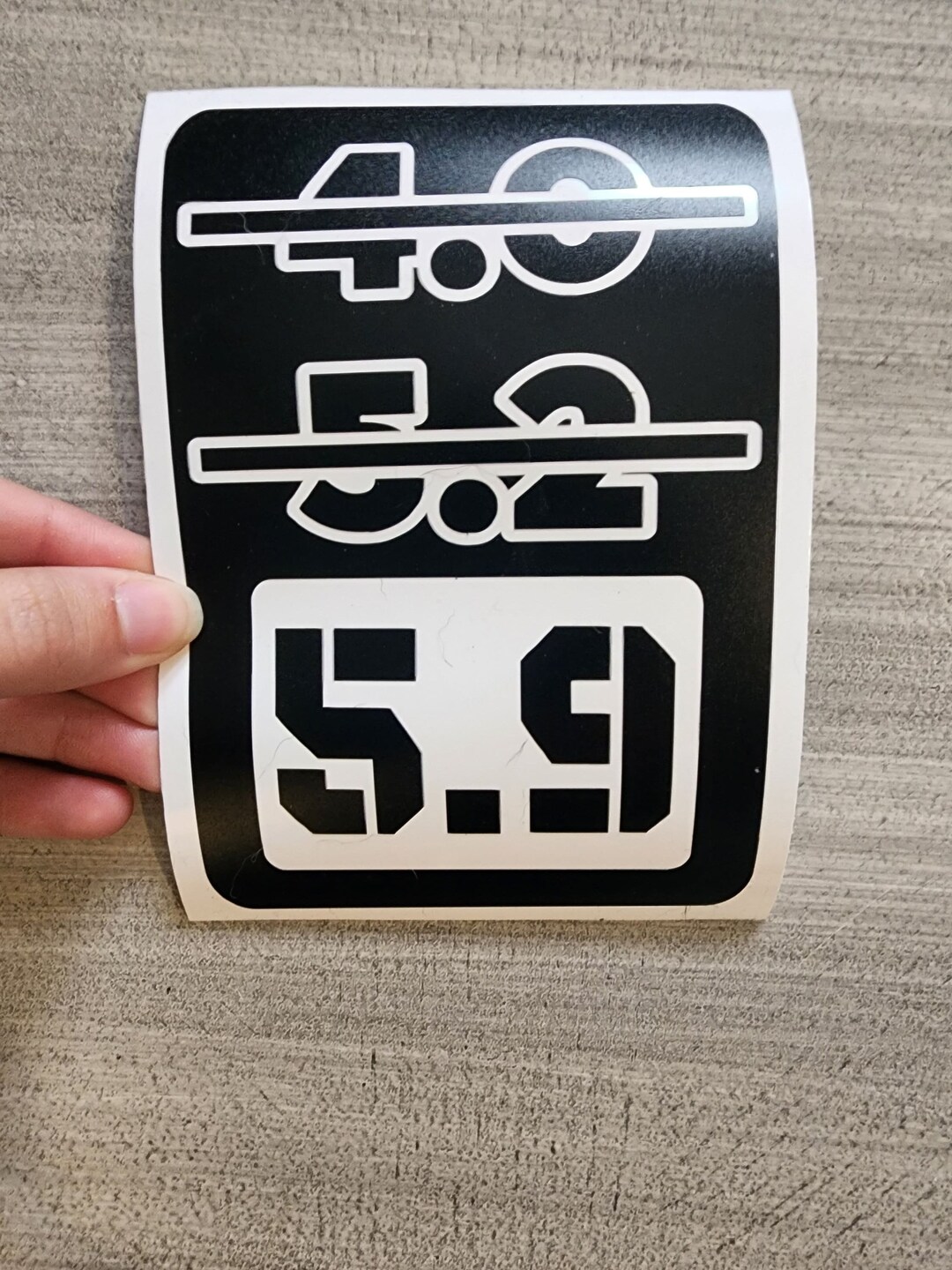 5x9 Sticker 5.9 Jeep Decal - Etsy