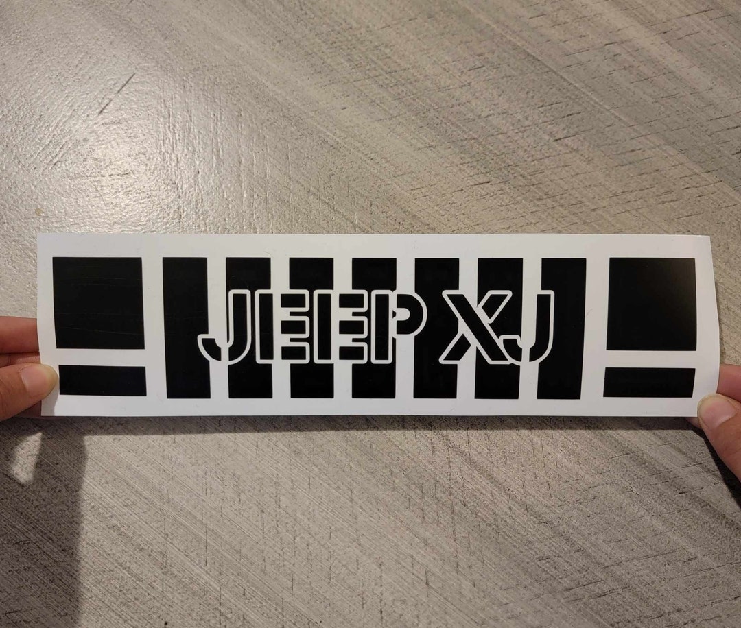 Jeep XJ Grill Decal Etsy