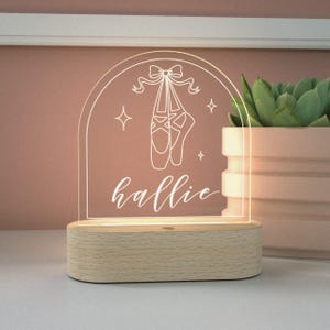 Personalized Dance Night Light: Custom LED Dancer Room Decor
