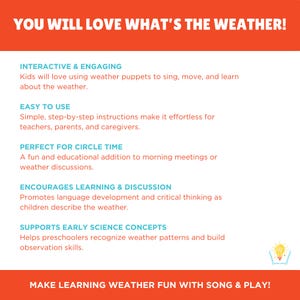 Marionnettes et musique de la météo - imprimable météo pour enfants d'âge préscolaire, éducation Montessori, apprentissage pour les enfants d'âge préscolaire, apprentissage de la musique pour les enfants d'âge préscolaire, image 3