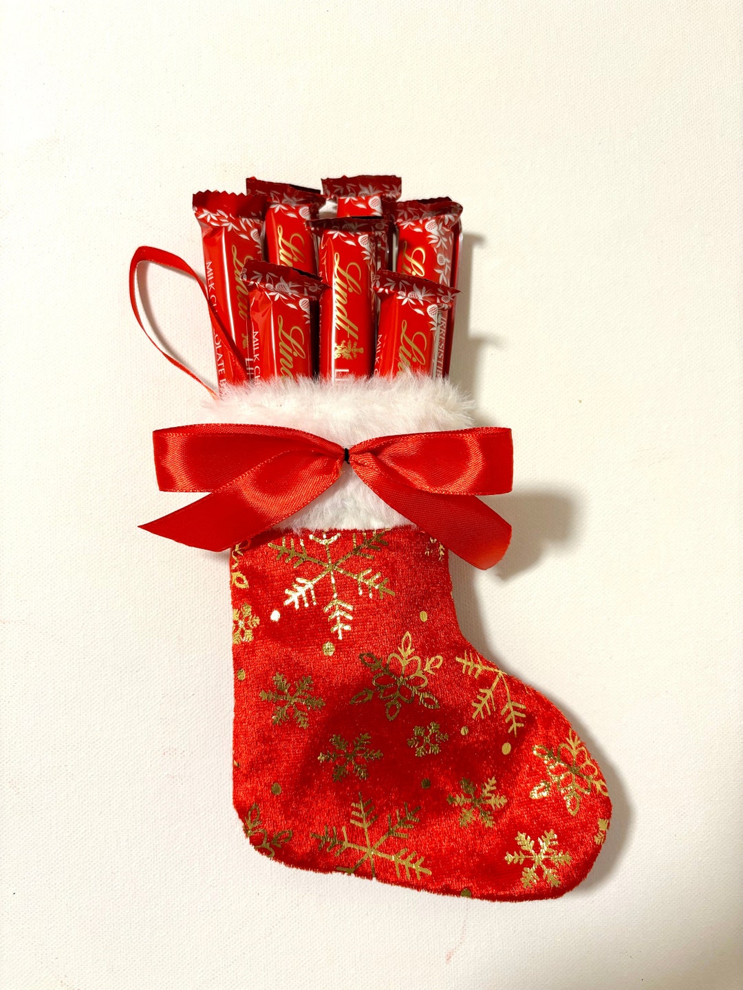 Lindor Chocolate Stocking - Etsy