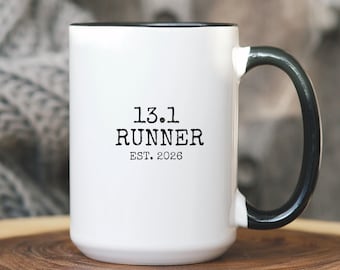 13.1 Mug semi-marathon, cadeau de soins personnels pour coureur, tasse à café pour le jour de la course