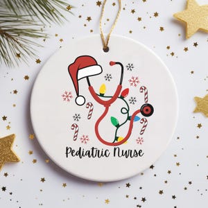Pediatric Nurse Ceramic Ornament, Postpartum Nurse Gift, Gift for Obstetrician Nurse, Ornament for Labor and Delivery Nurse Appreciation