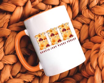 Halloween Mushroom Ceramic Mug, Funny Fungi Coffee Cup, Mushroom Gift for Men or Women, Nature Lover Mug, Mycology Cup