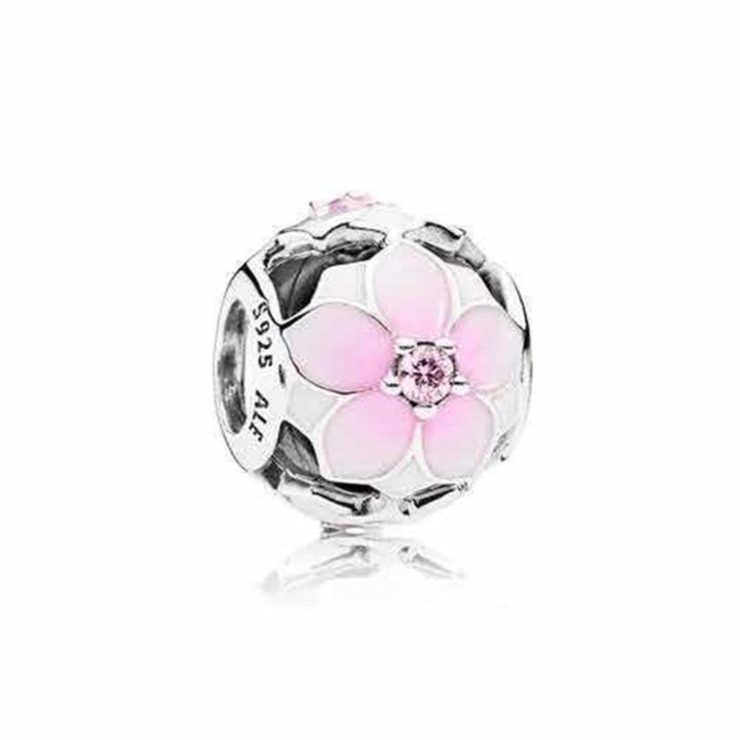 Pandora Rose Gold Magnolia Bloom Charm ALE MET - Etsy