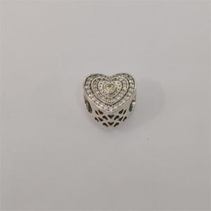 Pandora Sterling Silver ALE 925 Lavish Heart Charm