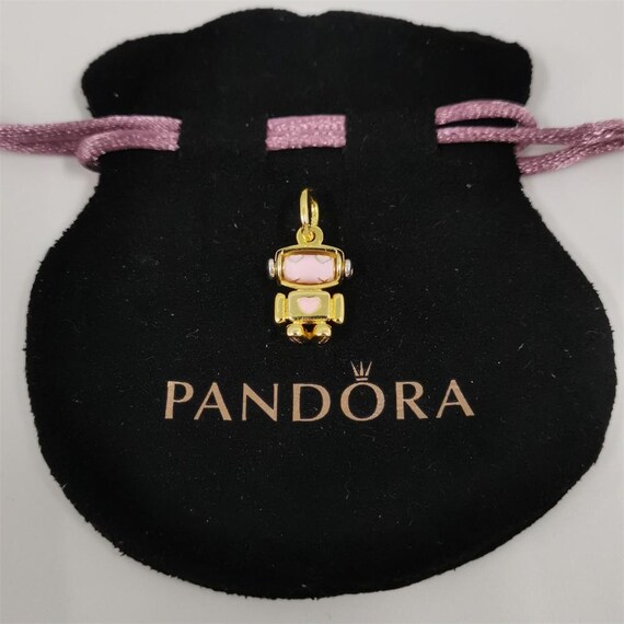 pandora チャーム Two-tone Spinning Wheels Bicycle Dangle Charm