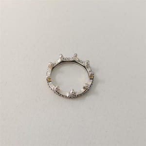 Pandora Clear Sparkling Crown Ring Size 52