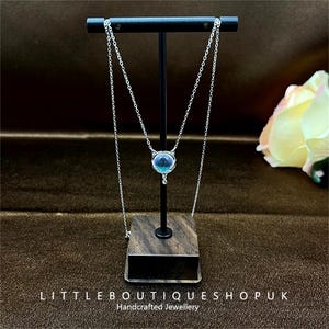 S925 Sterling Silver Moon Hugging Cat Necklace, Cute Cat Collarbone Chain, Dainty Silver Cat Pendant