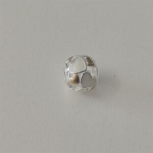 Pandora silver luminous hearts charm