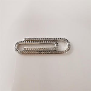 Pandora ME 925 Pavé Paperclip Styling Link Charm