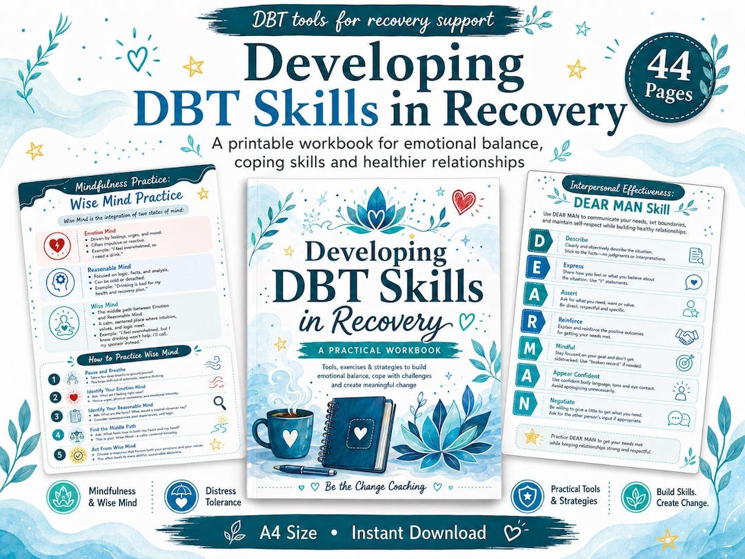 Developing DBT Skills in Recovery - Etsy