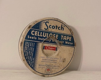 Vintage Scotch Cellulose Tape tin