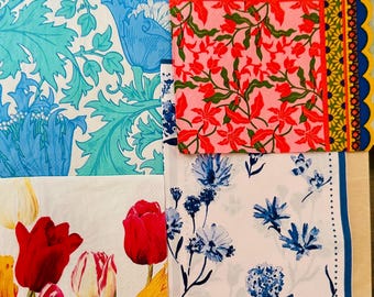 Decoupage Paper Napkin - Bright colors , floral patterns