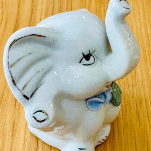 Elephant Ceramic Vintage Figurine