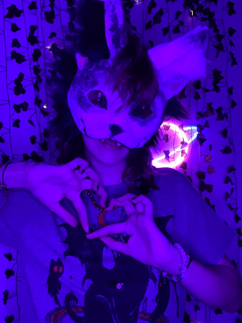 Tuxedo Cat Therian Mask Etsy