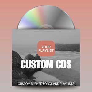 Mixtape de CD personalizado CD de áudio personalizado com design clássico Crie sua própria lista de reprodução Compacto gravado personalizado Presente perfeito Fita mista de 80 minutos