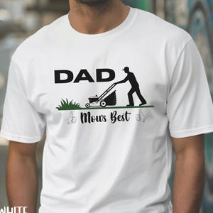 Perfect Gift for Dads, Funny Dad Mowing Tee - Unisex Heavy Cotton T-shirt, Father&#39;s Day Gift, Gardening Enthusiast Shirt,  Stepdad TShirt