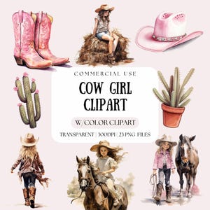 Cow Girl Png | Nashville Pngs | I Am Cowgirl Png | Cowgirl Clipart | Horse Clipart | Watercolor Clipart | Farm Clipart | Baby Clipart