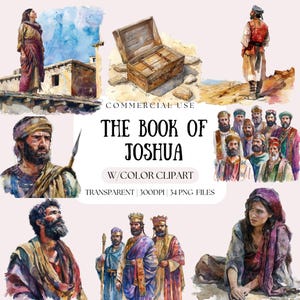 Buch Joshua Clipart | Biblische Clipart | Christliche Clipart | Glaube PNG | Spirituelle Clipart | Transparente Bibel Clipart