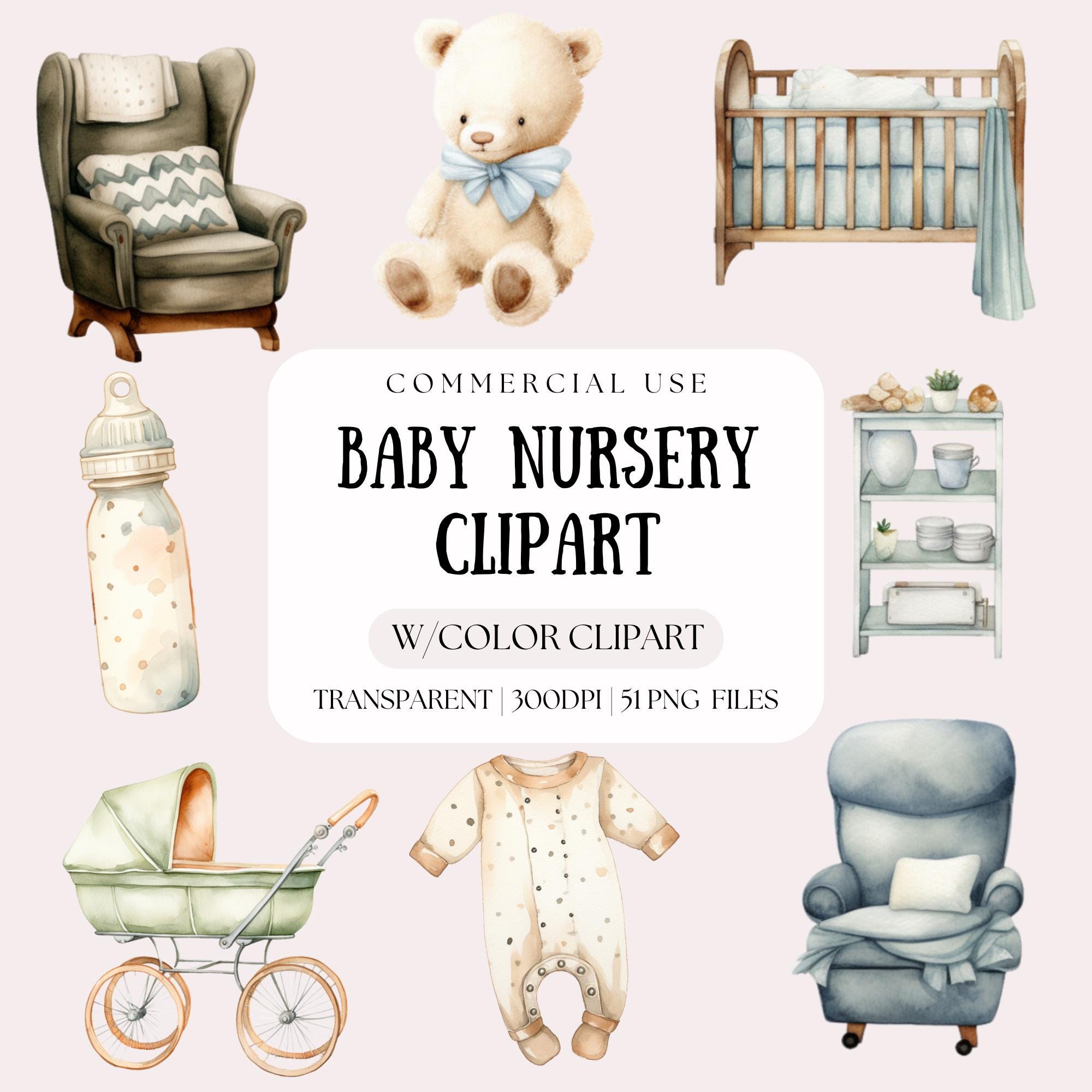 Neutral Baby Clipart | Boho Nursery | New Baby Card Design | Gender ...