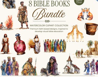 Bible Books Clipart Bundle | Genesis to Ruth (Digital Download)