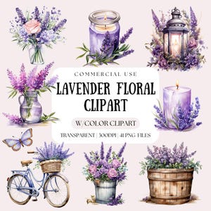 Lavendel Blumen | Hochzeit Clipart | Blumenfenster | Sommer Clipart | Lavendel Png | Blumen Clipart | Blumen Aquarell Clipart