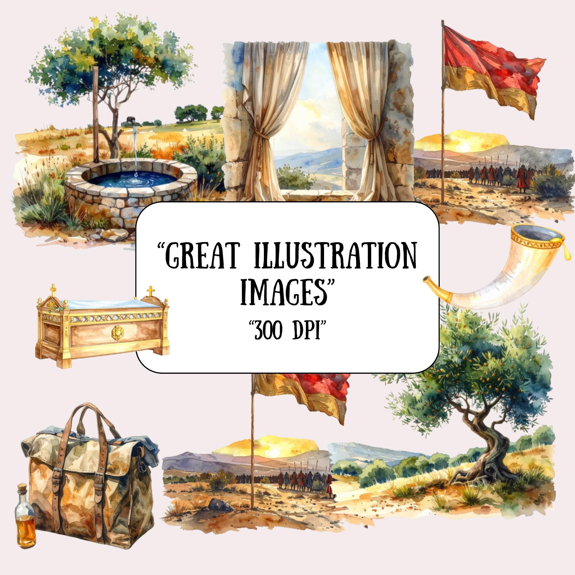 First Samuel Graphics 1st Samuel Watercolor Clipart | Bible Story Graphics (digital Download ...