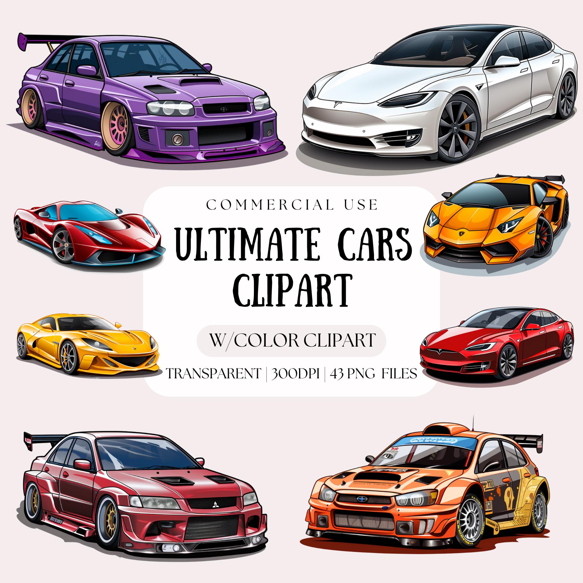 Sports Car Clipart | Sports Car Racing | Hot Car Wheels Png Bundle | Boys Birthday Invitation | Racing Car | Cricut Car Png | Two Fast
