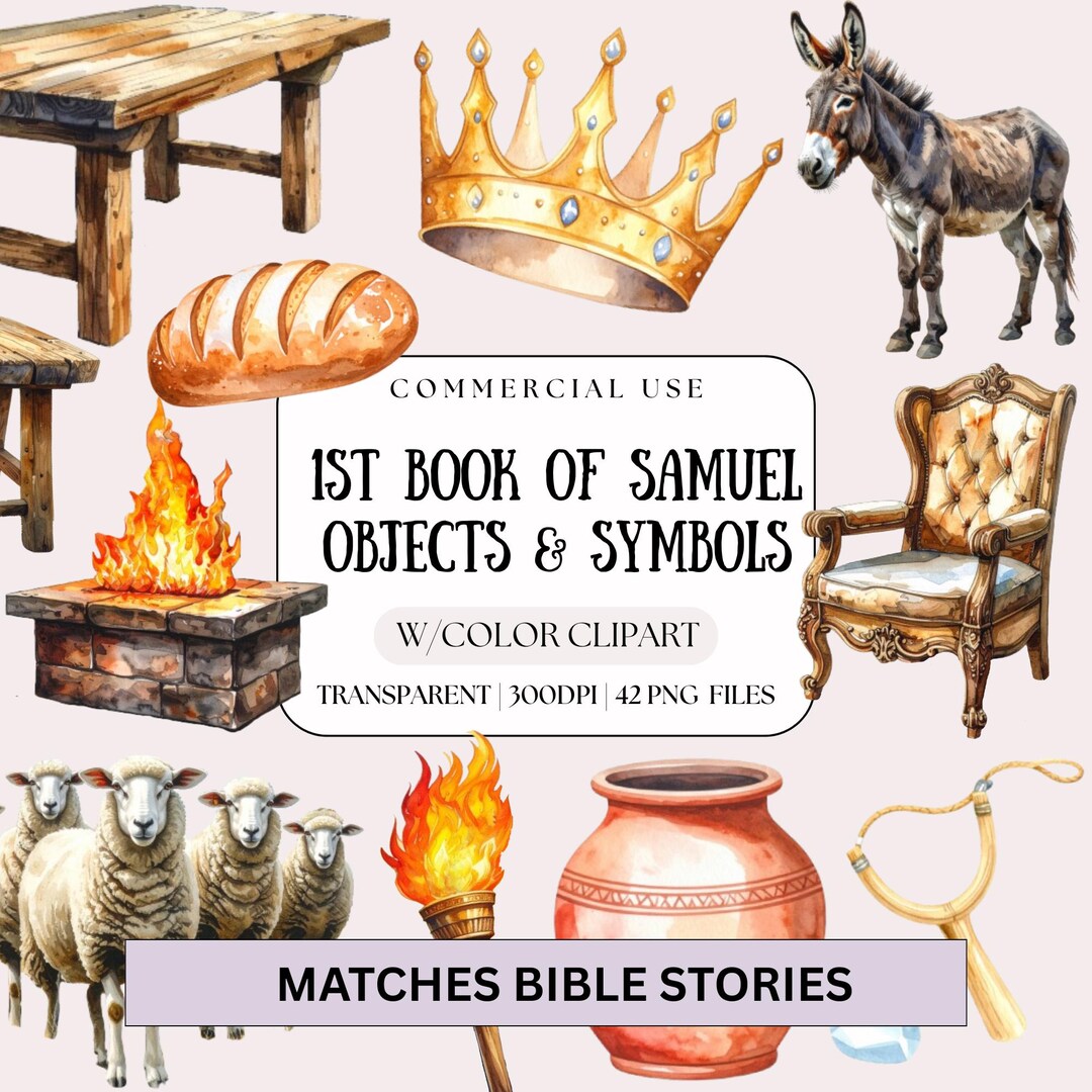 First Samuel Graphics 1st Samuel Watercolor Clipart | Bible Story Graphics (digital Download ...