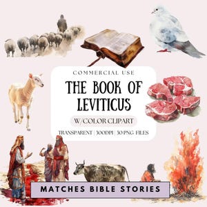 Buch der Levitikus-Zeichen | Jüdische Clipart | Christliche Clipart | Bibel Clipart | Glaube PNG | Prister Clipart