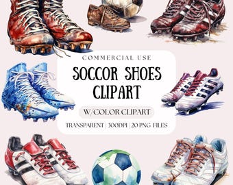 Soccer Shoes Clipart | Sports Balls | Soccer Posters | Instant Download | Soccer Cleat Png | Soccer Shoes png | Commercial Use | Soccer Ball