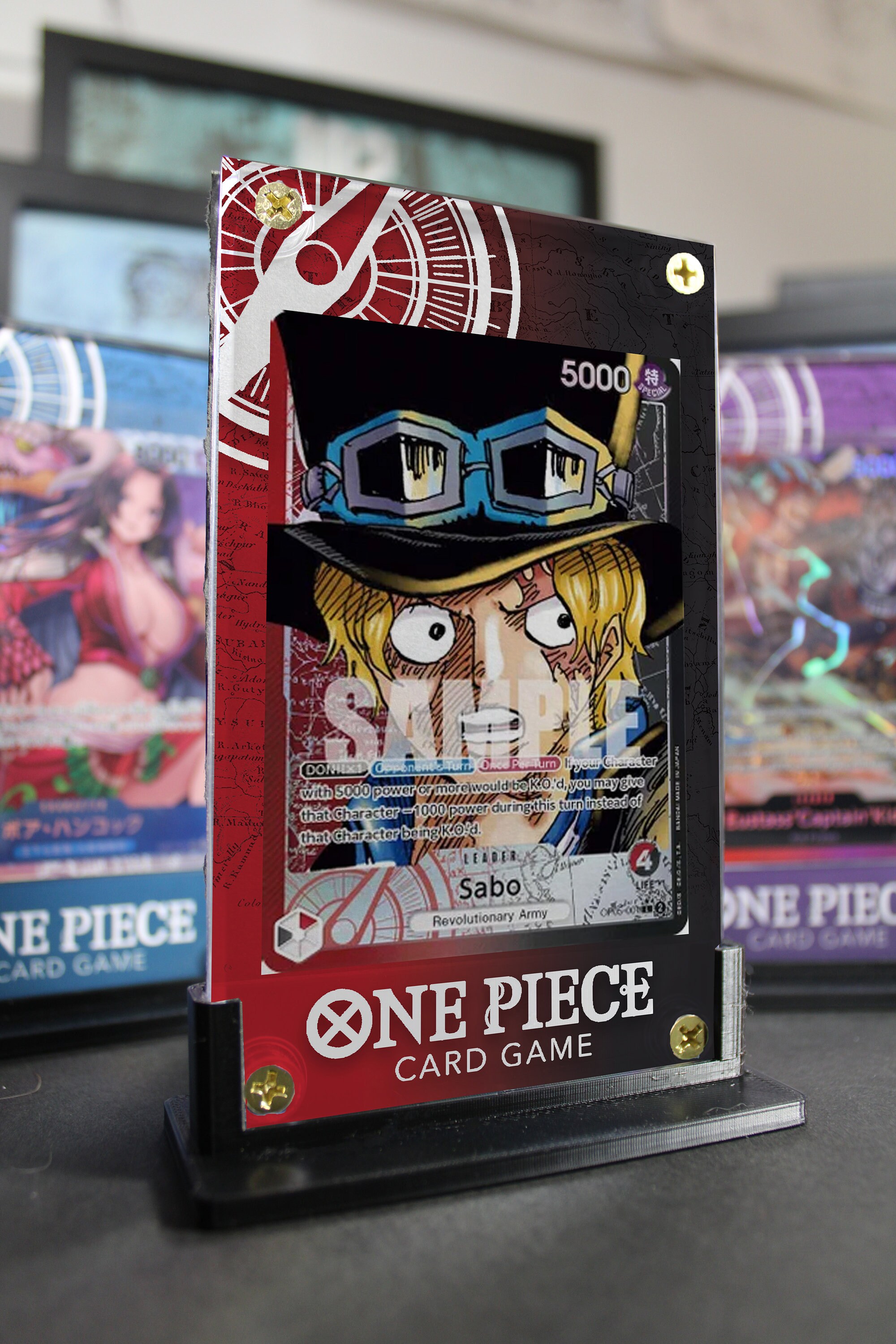 RED/BLACK LEADER Display| One Piece Trading Card | - Etsy