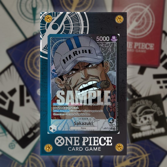 BLUE/BLACK LEADER Display| One Piece Trading Card | - Etsy