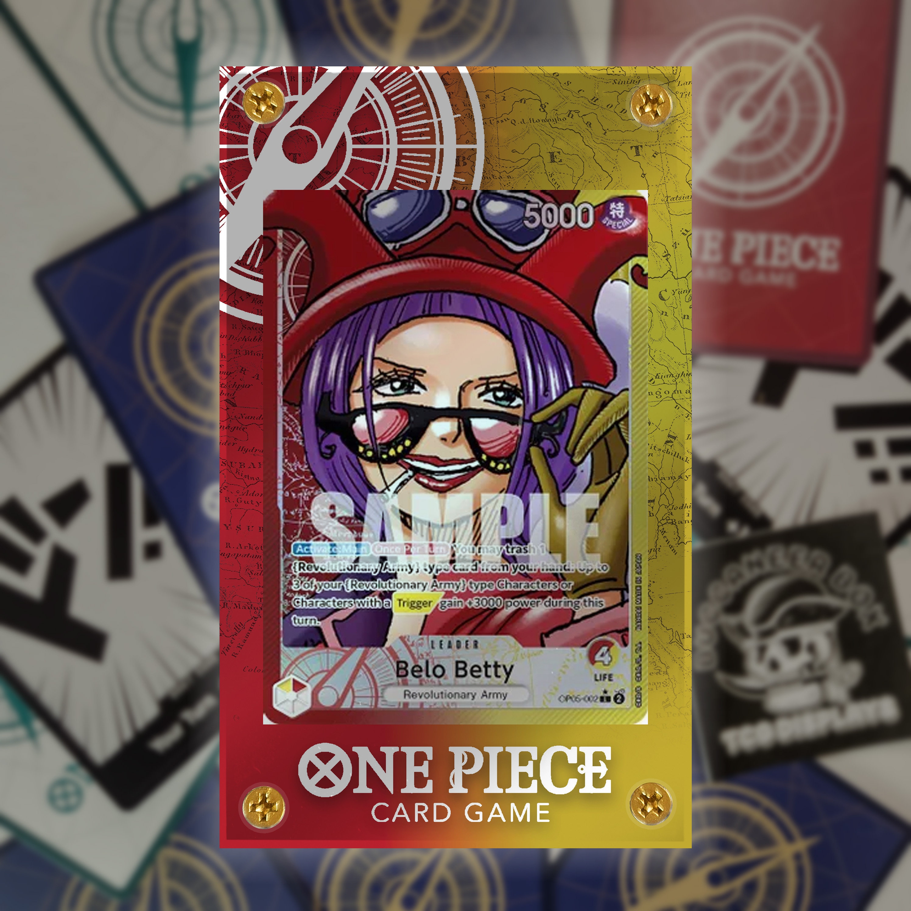 RED/YELLOW LEADER Display| One Piece Trading Card | - Etsy