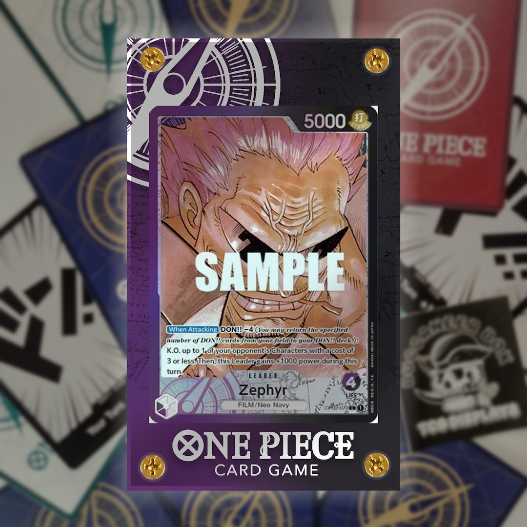 PURPLE/BLACK LEADER Display| One Piece Trading Card | - Etsy