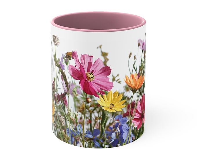 Featured listing image: Blossom Bouquet Accent Coffee Mug, 11oz