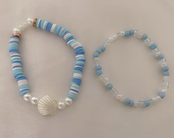 Preppy beachy bracelets set
