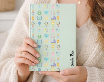 Personalized New Mom Journal, Baby Memory Book, Baby Shower Gift