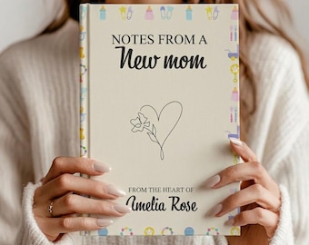 New Mom Journal, Baby Shower Gift, Personalized Keepsake