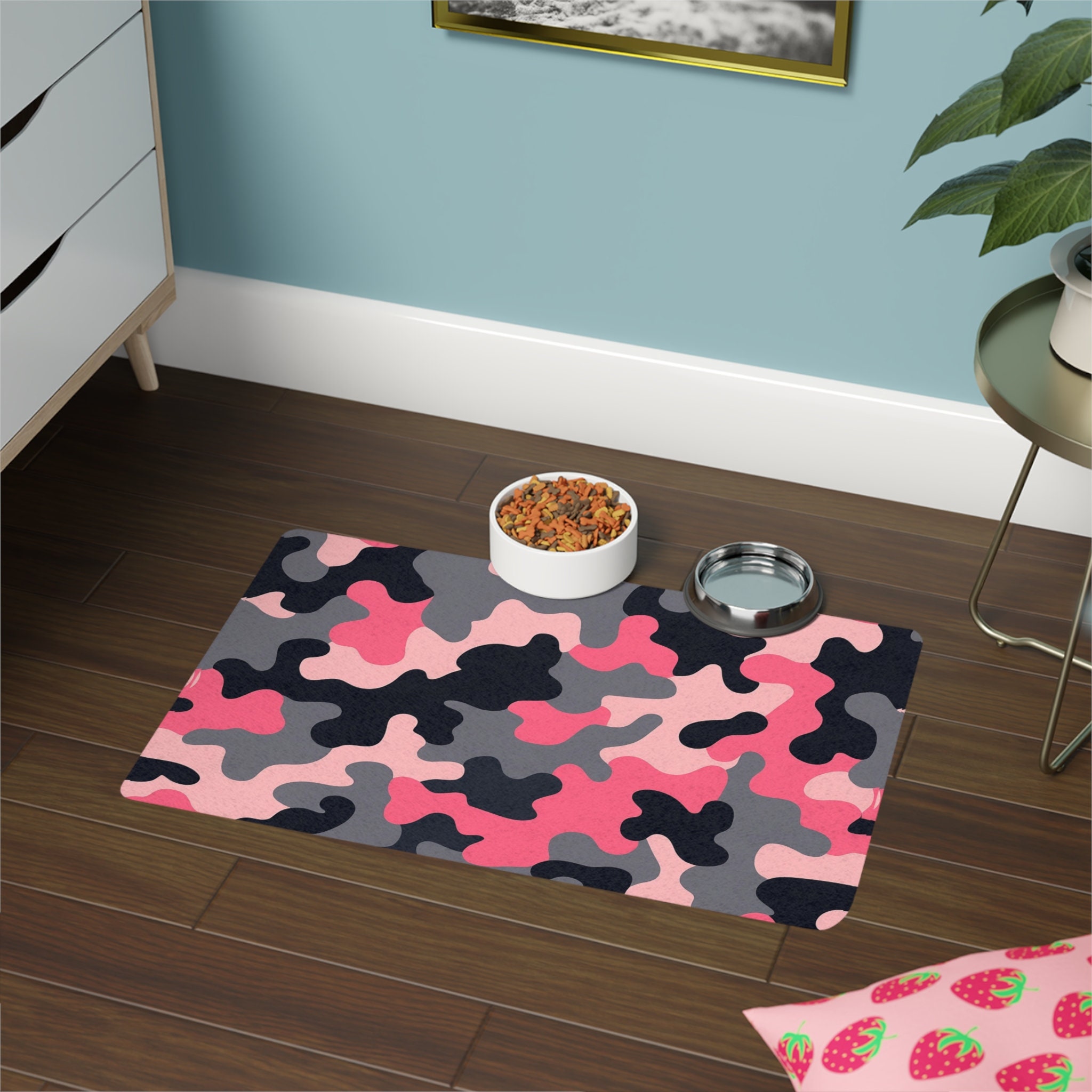 Pink camo dog bowl hotsell