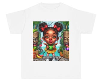 Cute Character Youth Tee Kids Graphic Shirt Fun Playwear Birthday Gift Cartoon T-Shirt Children's Apparel